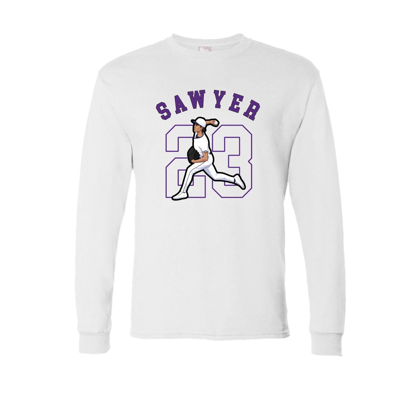 Long Sleeve Tee — Shirsey Arch in White