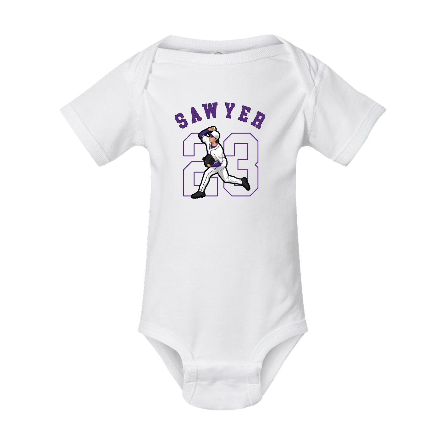 Baby Onesie — Shirsey Arch in White