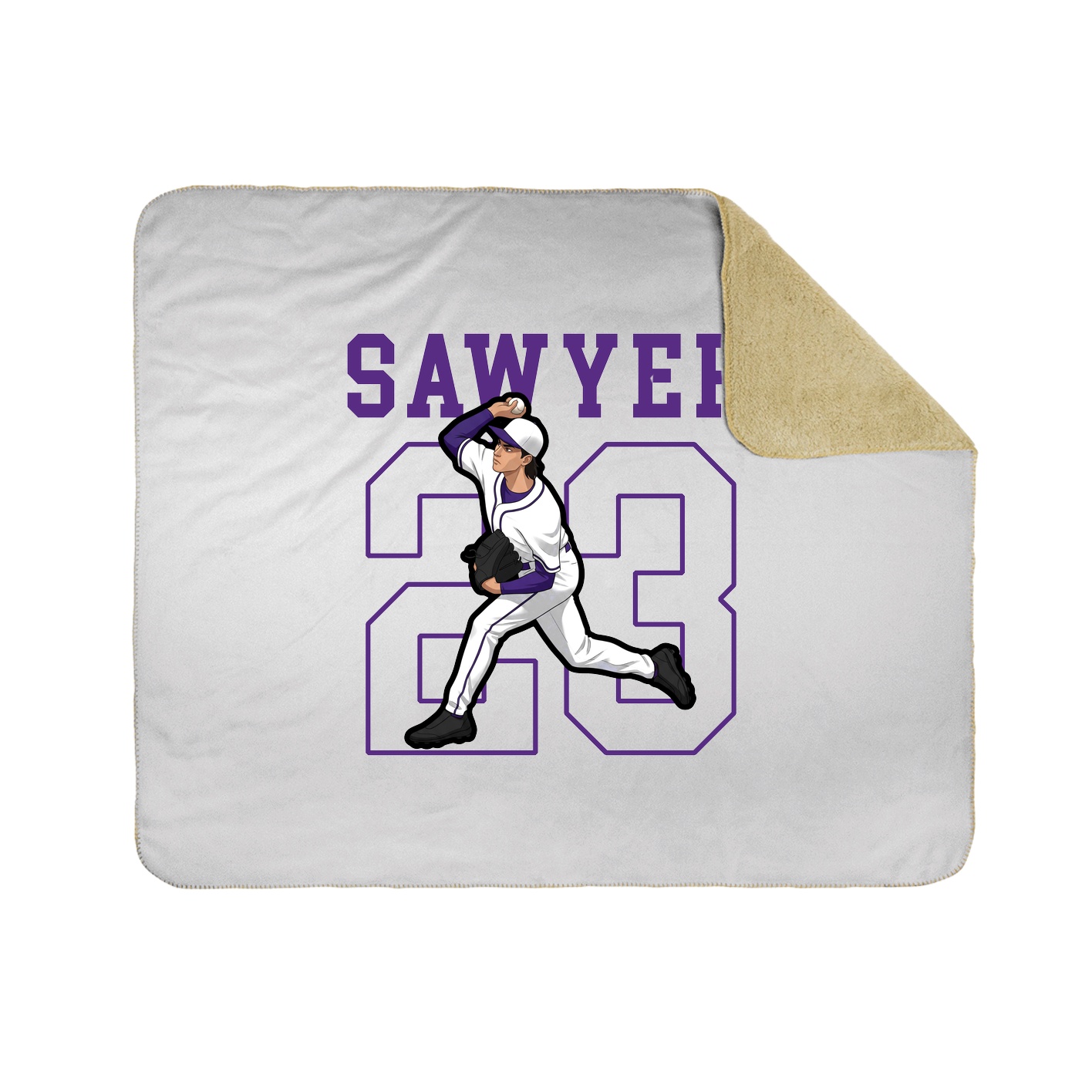 50x60 Sherpa Lined Throw Blanket