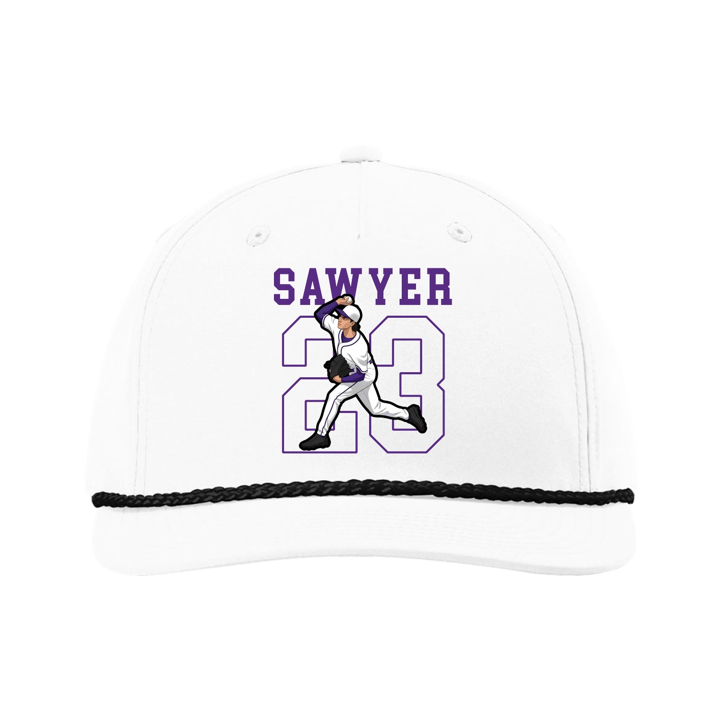 Five-Panel Classic Rope Cap — Shirsey in White