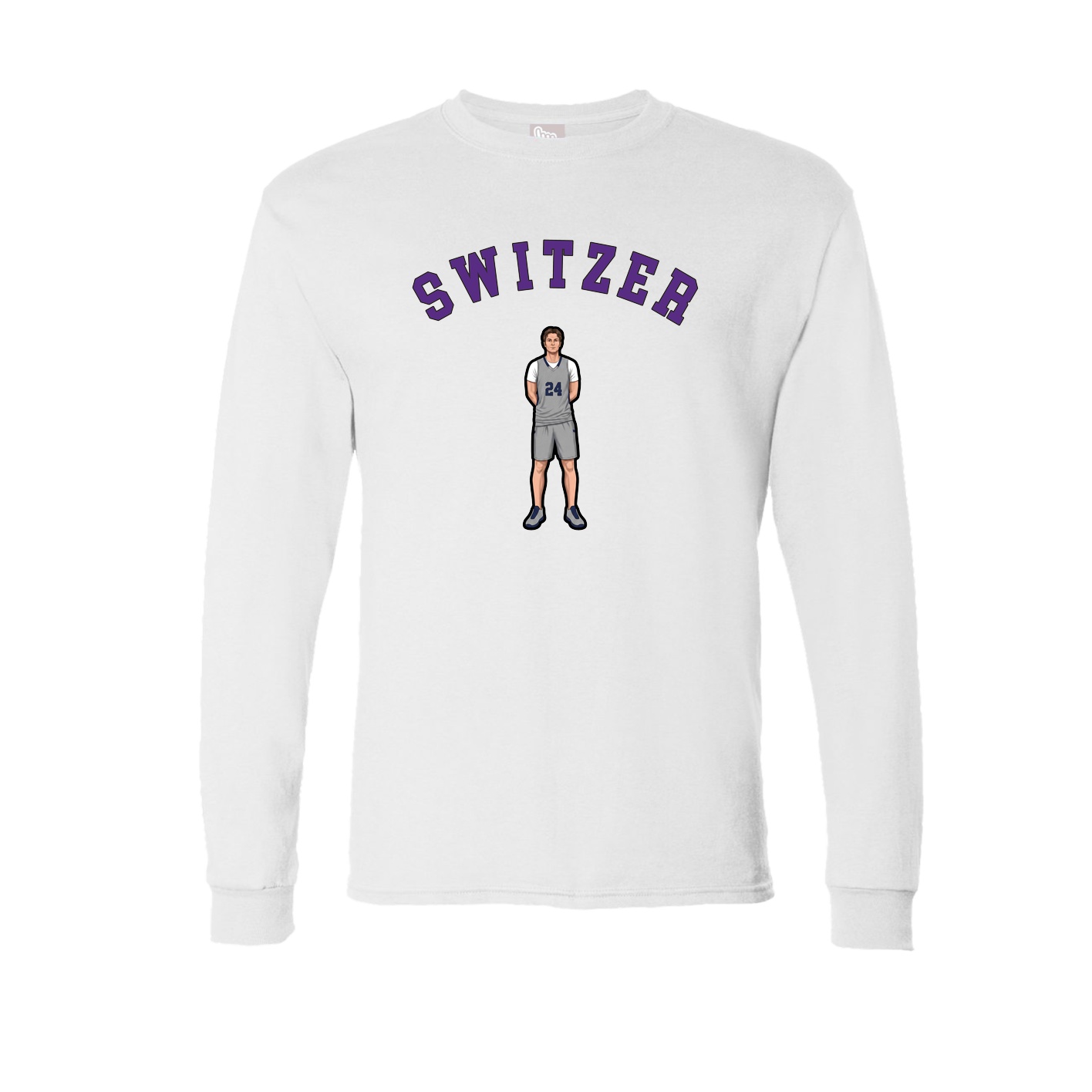 Long Sleeve Tee — Shirsey Arch in White