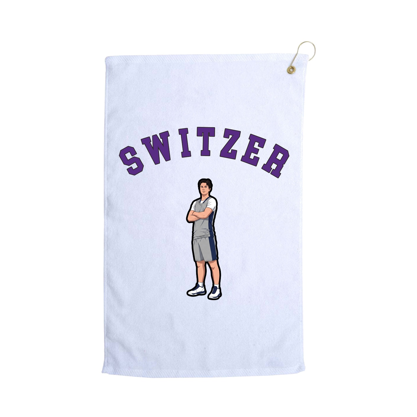 Golf Towel — Shirsey Arch in White
