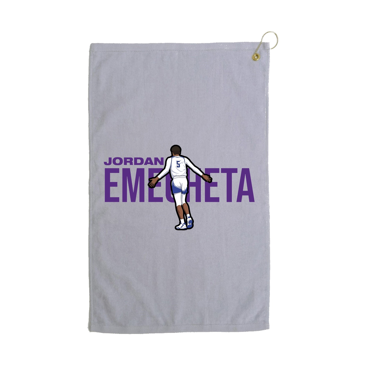 Golf Towel — Player Name in Grey