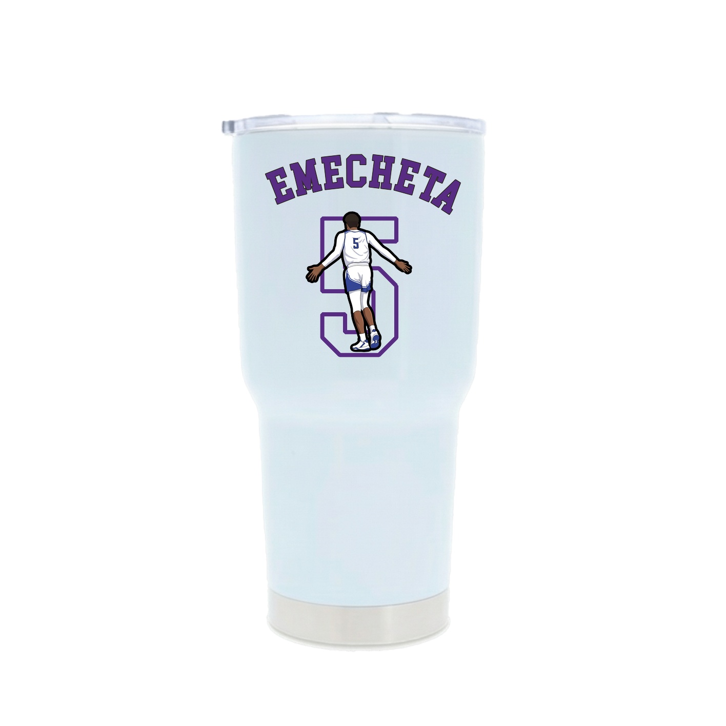 30oz Stainless Steel Tumbler — Shirsey Arch in White
