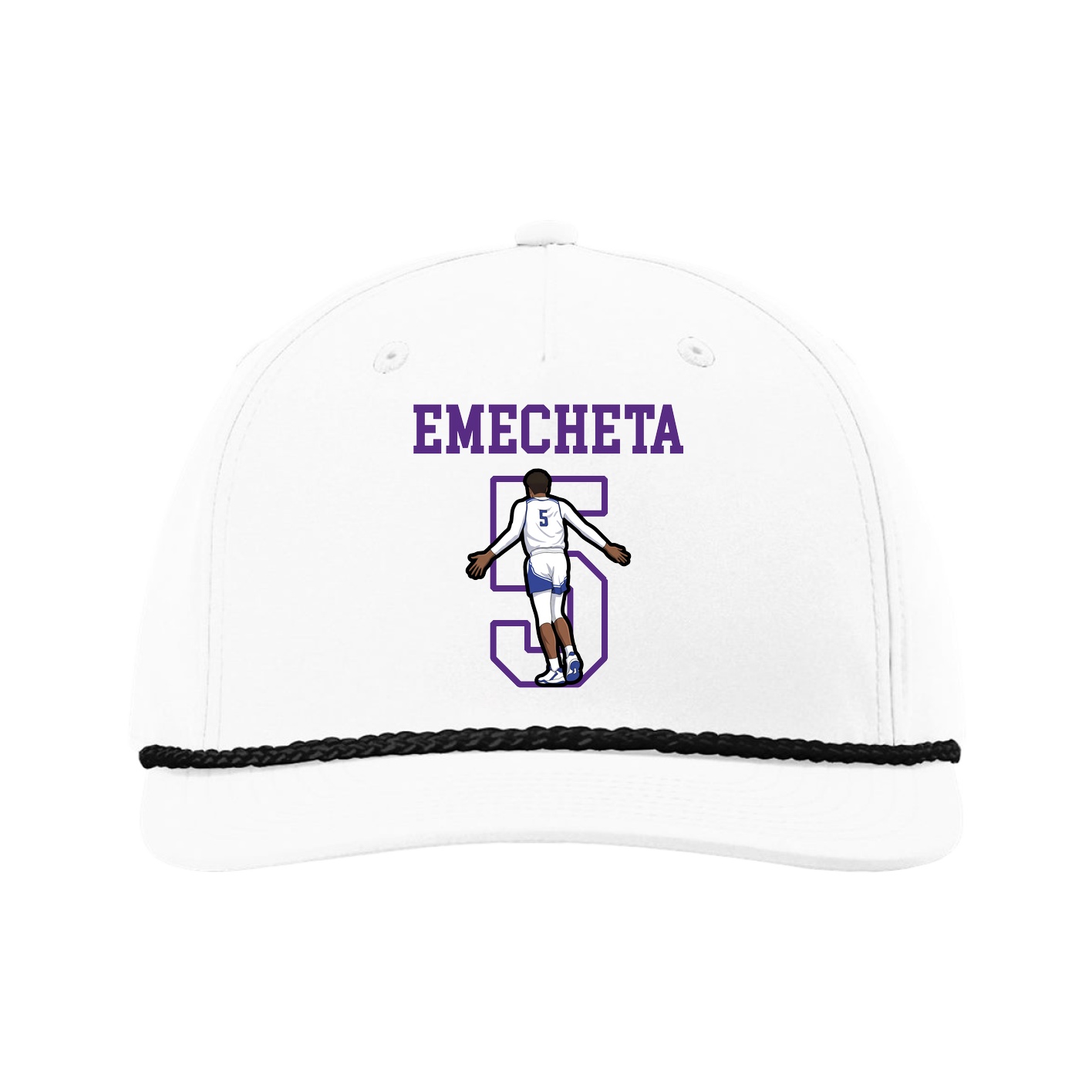 Five-Panel Classic Rope Cap — Shirsey in White