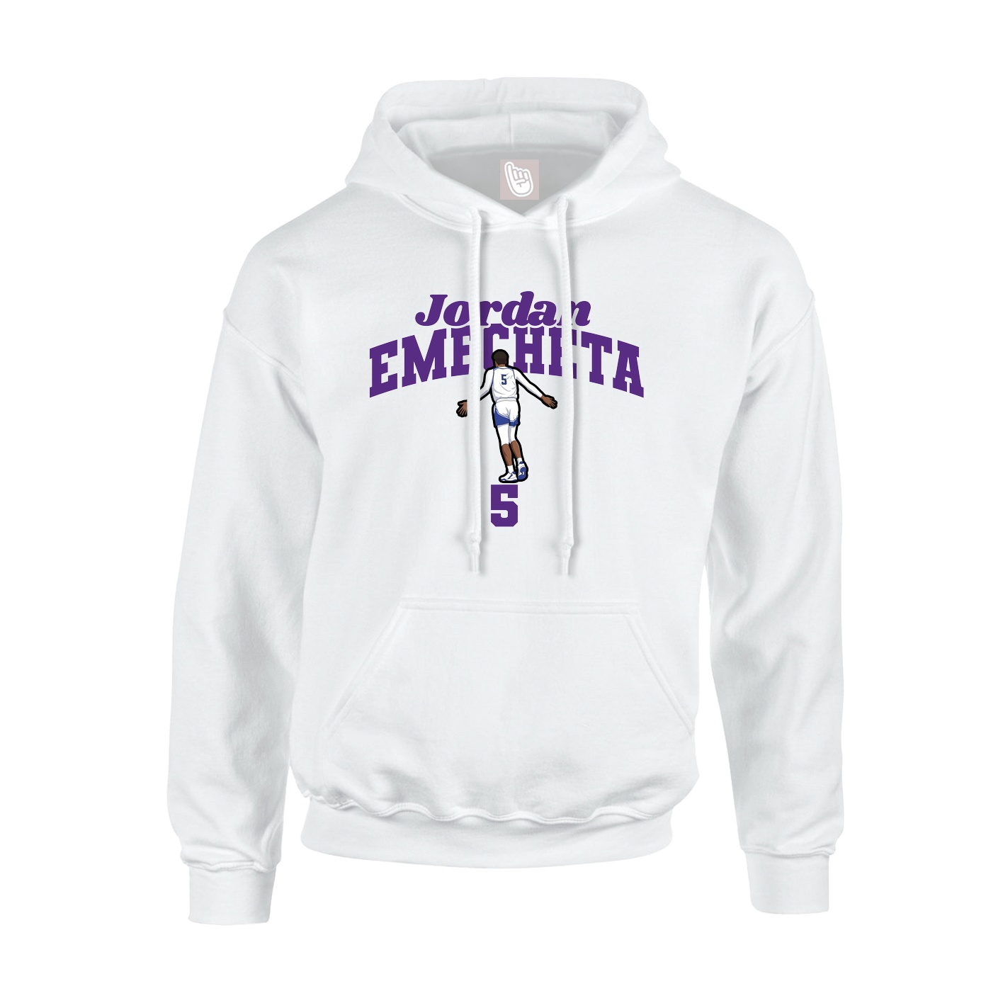 Hoodie — Signature Arch in White