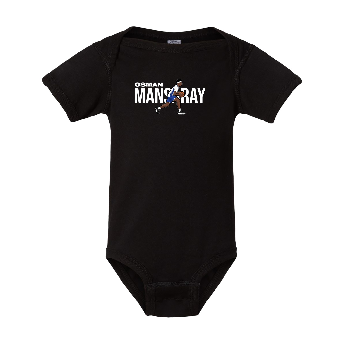 Baby Onesie — Player Name in Black