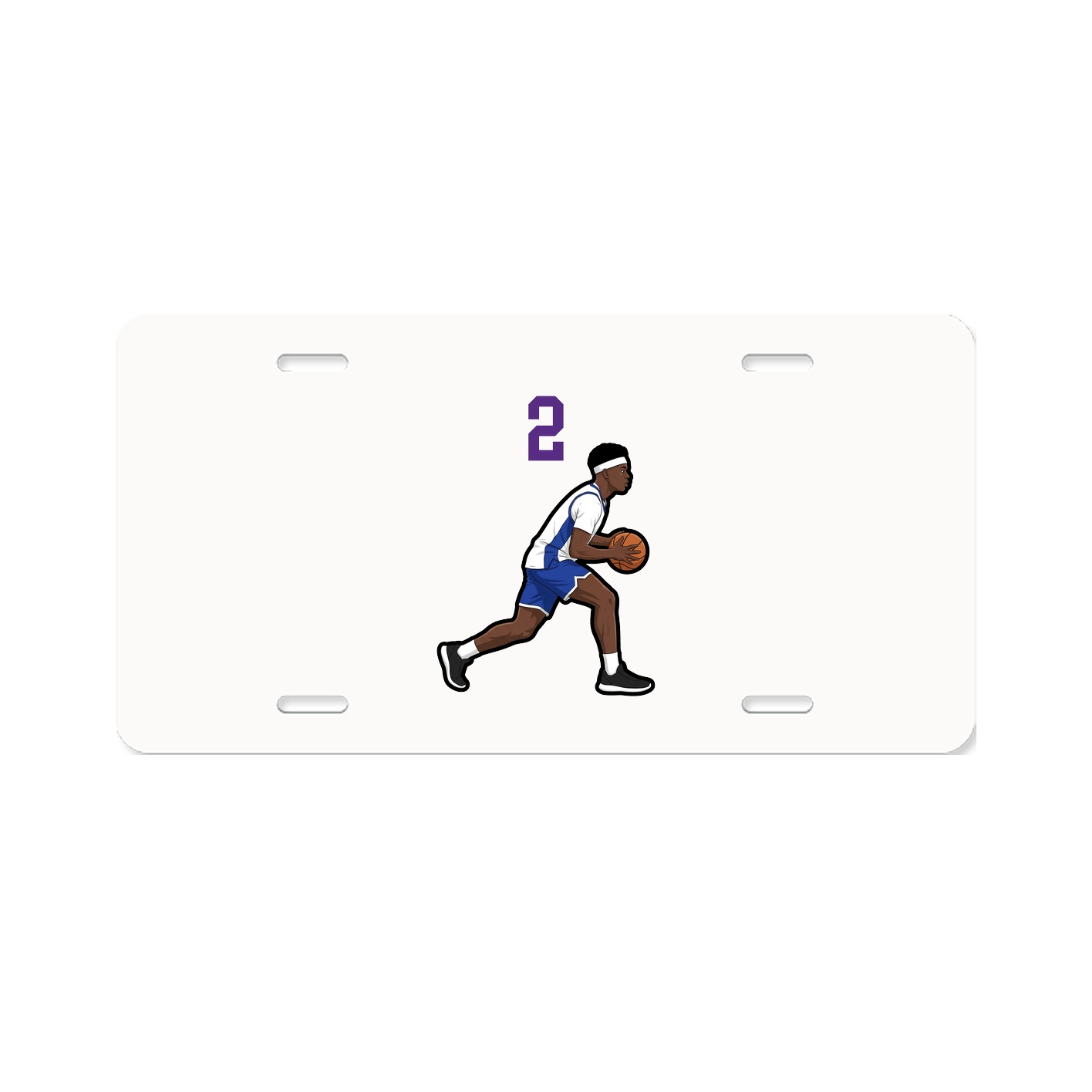 License Plate — Number Top in Classic