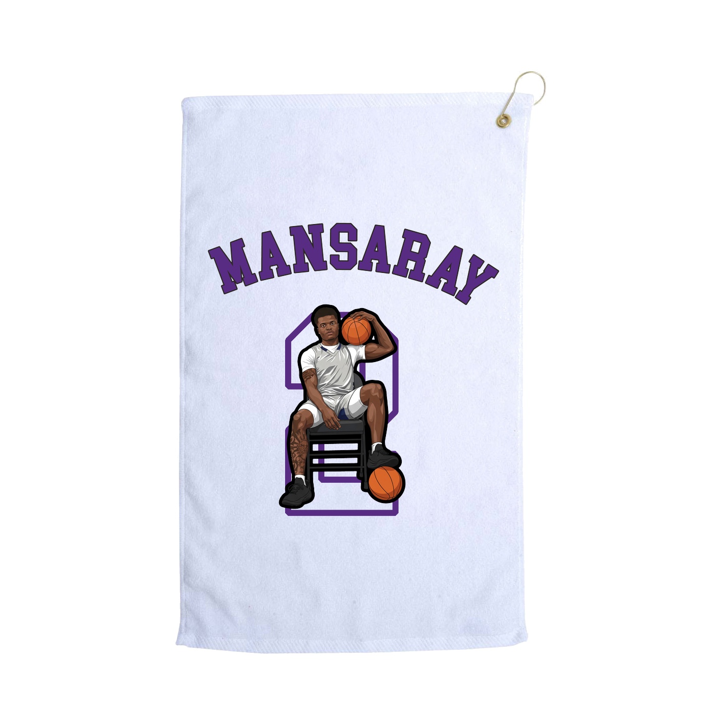 Golf Towel — Shirsey Arch in White