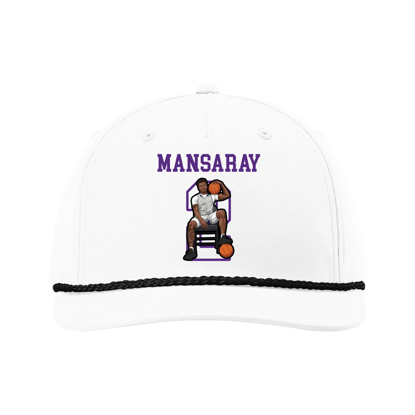 Five-Panel Classic Rope Cap — Shirsey in White