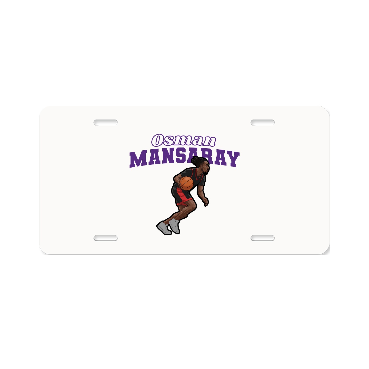 License Plate — Name Arch in Classic