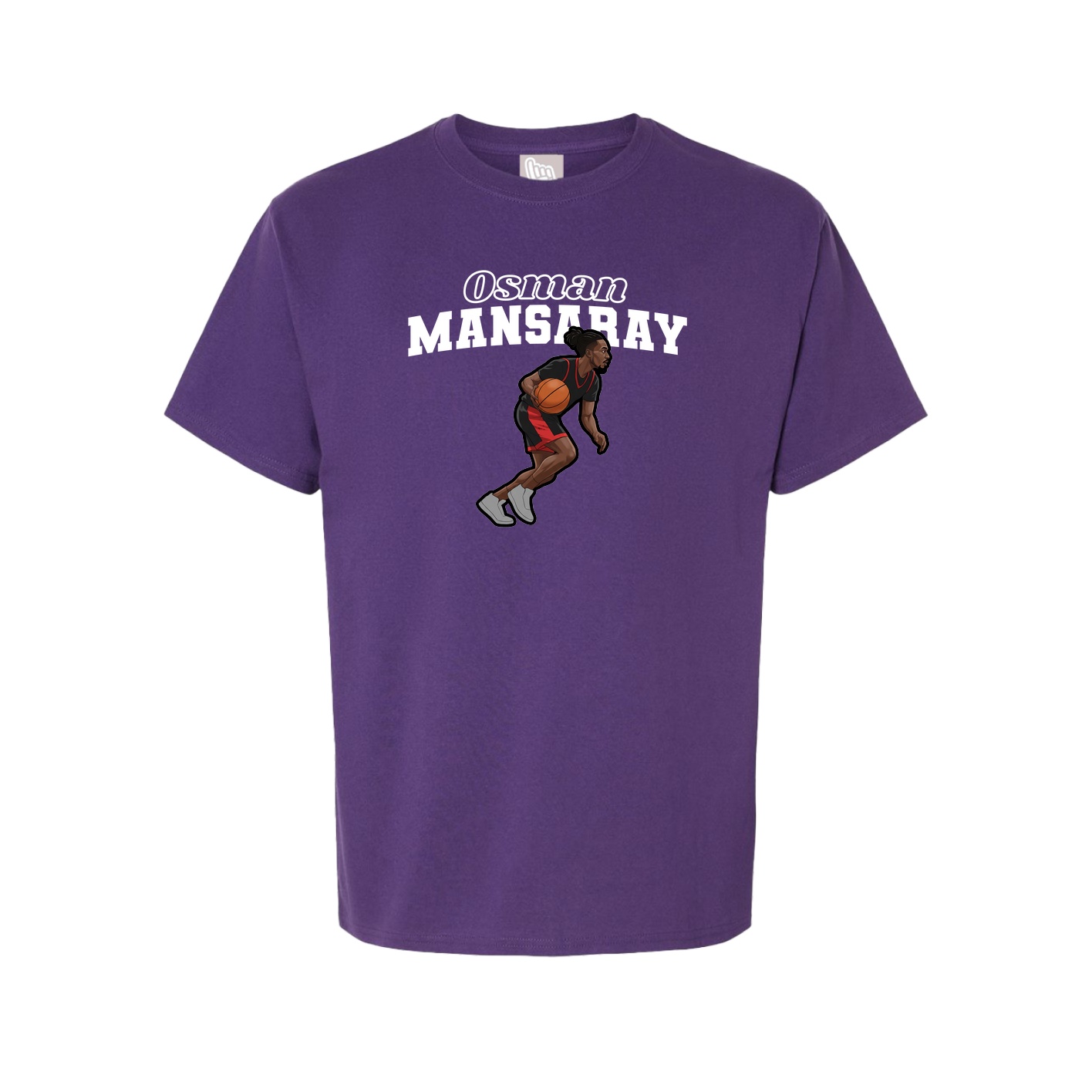 Youth Tee — Name Arch in Purple