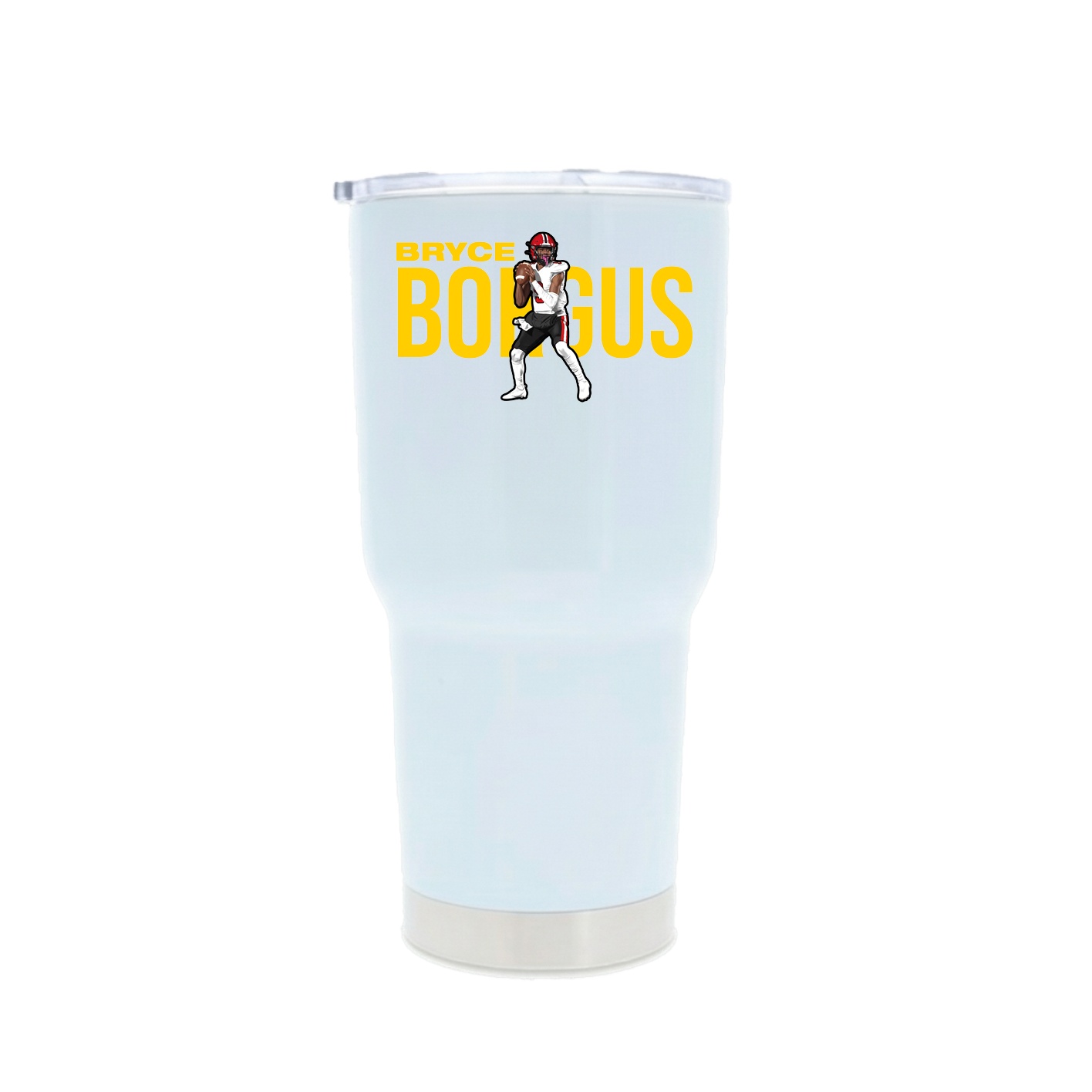 30oz Stainless Steel Tumbler — Player Name in White