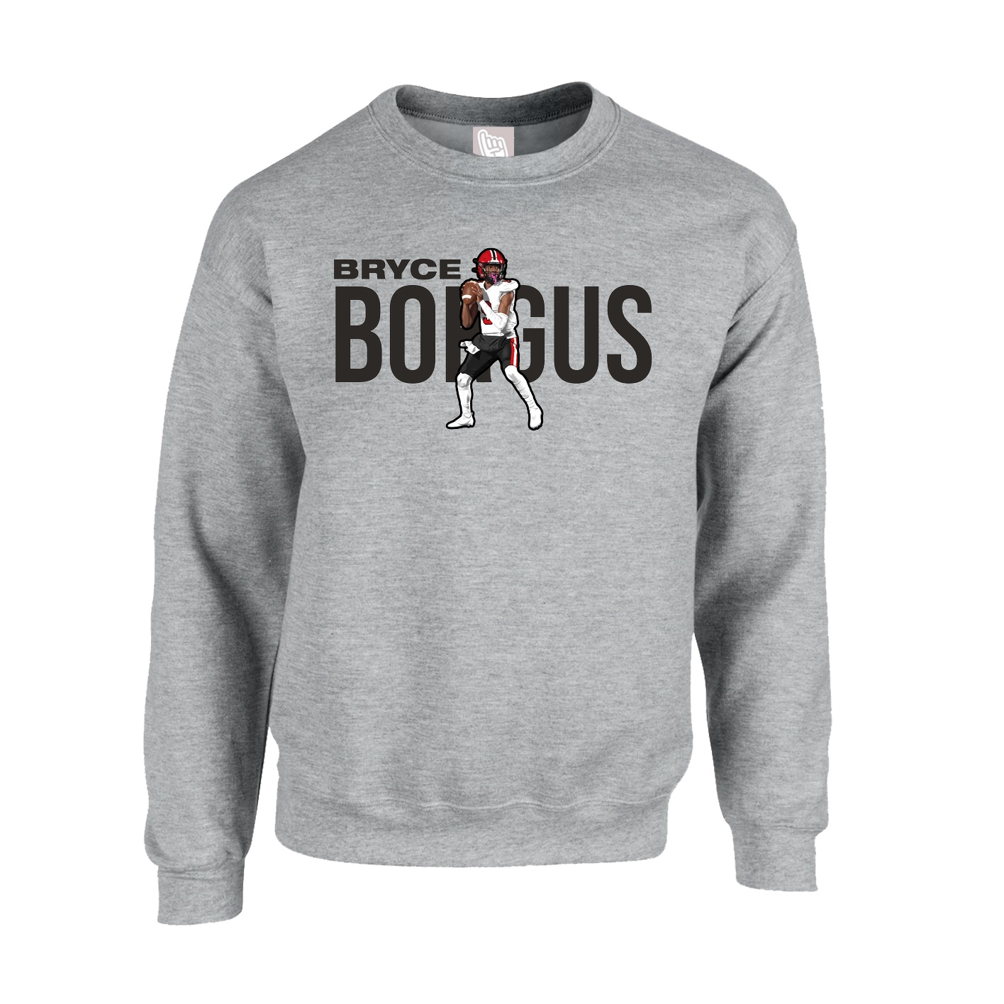 Fleece Crew — Player Name in Grey