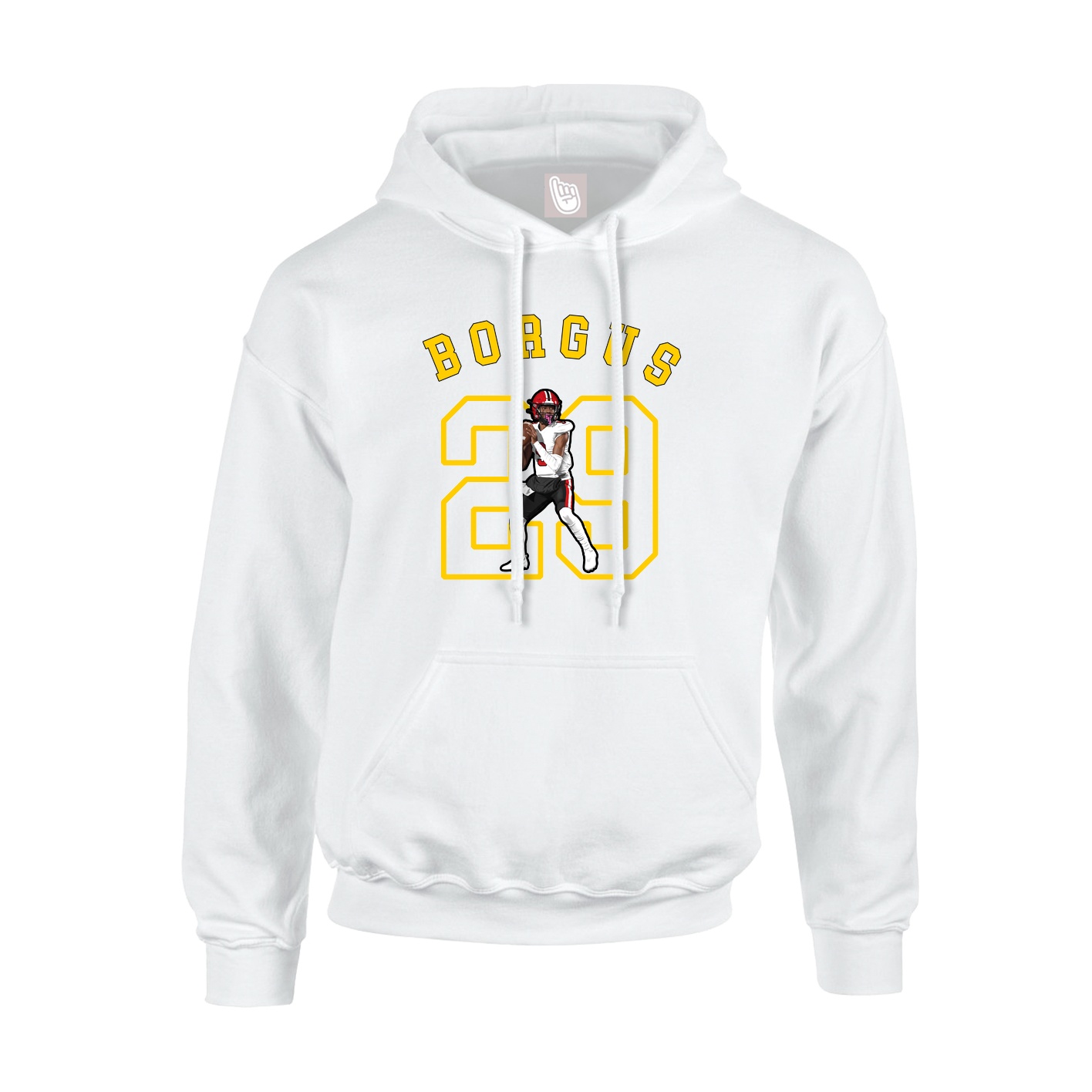 Youth Hoodie — Shirsey Arch in White