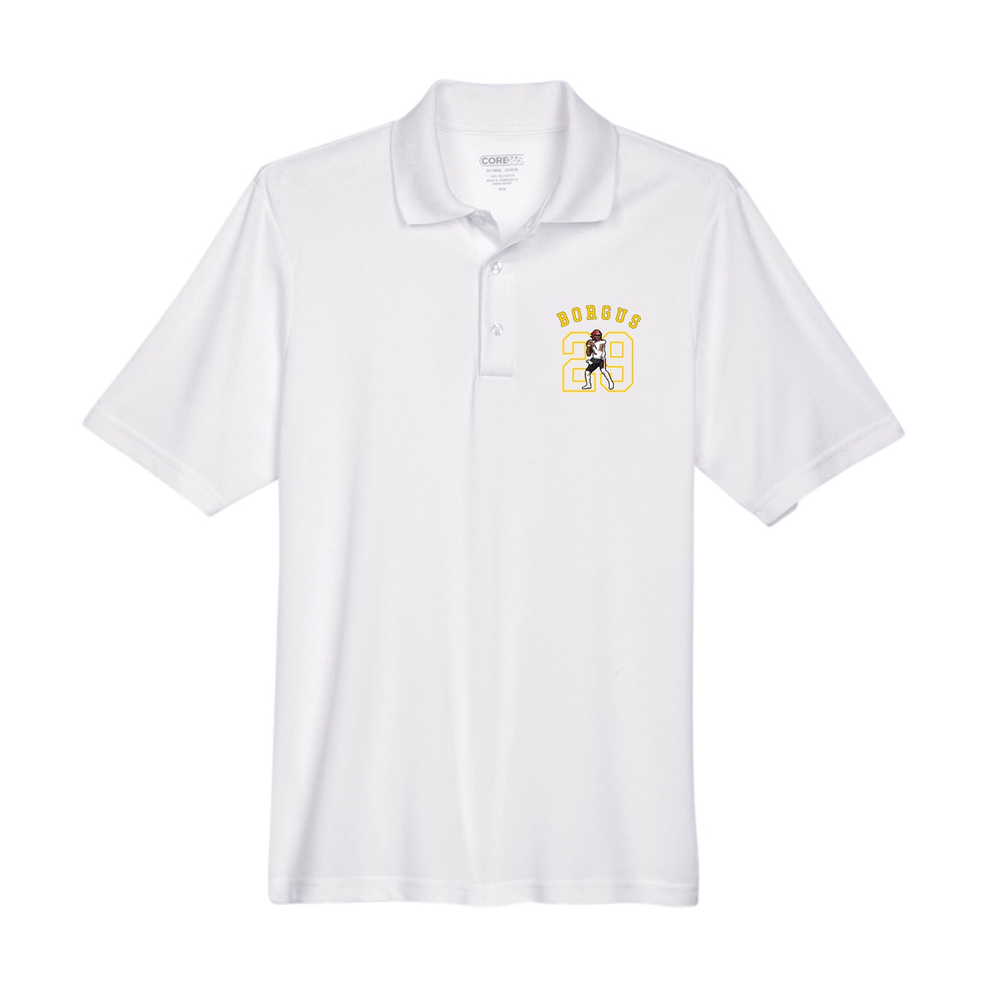 Performance Polo — Shirsey Arch in White