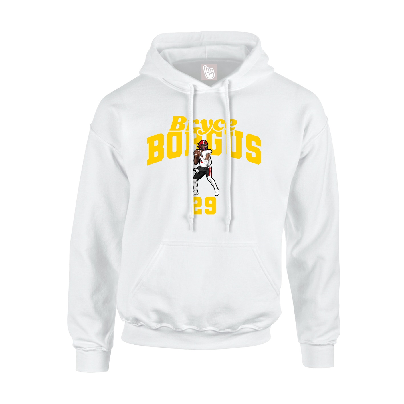 Hoodie — Signature Arch in White