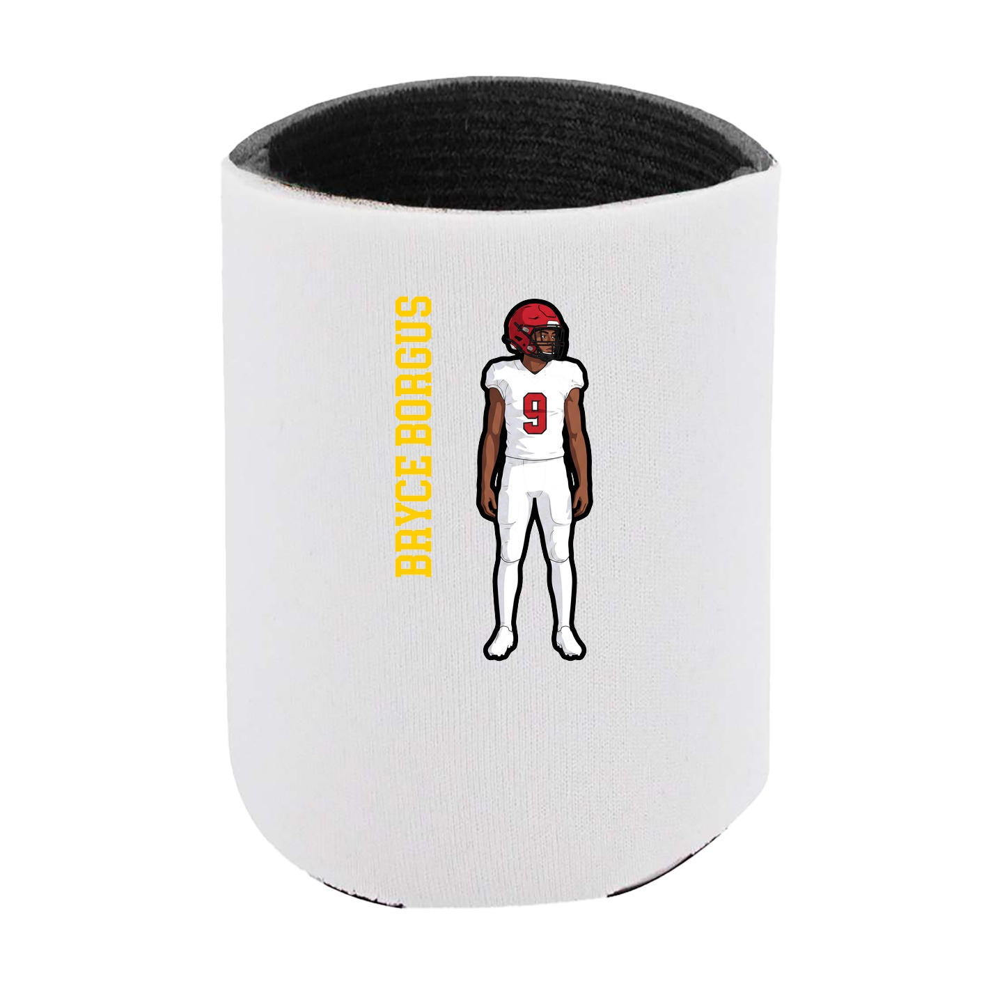 Can Holder — Name Vertical in White