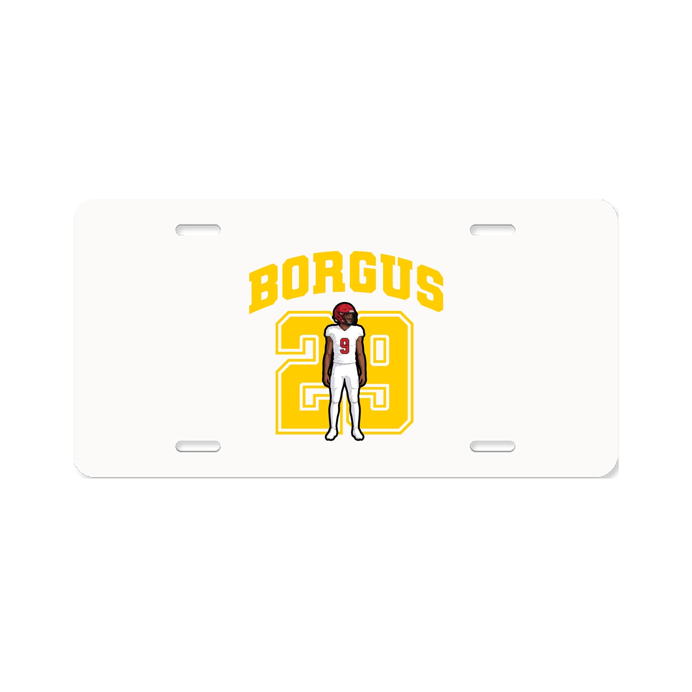 License Plate — Number in Classic