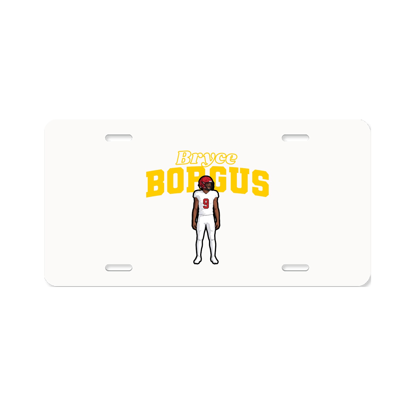 License Plate — Name Arch in Classic