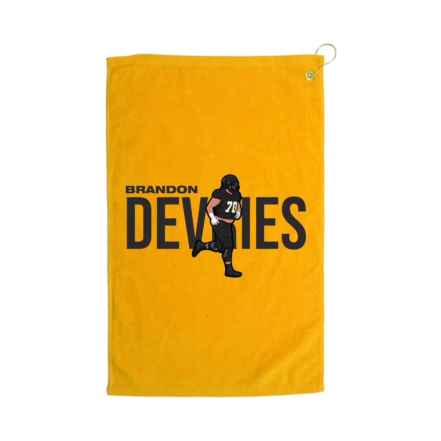 Golf Towel — Player Name in Gold