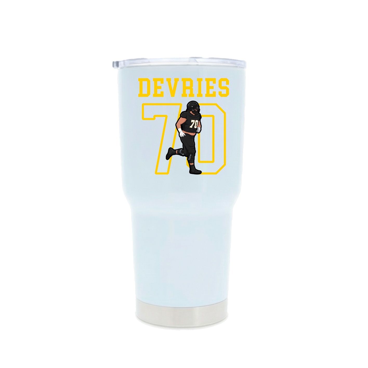 30oz Stainless Steel Tumbler — Shirsey in White