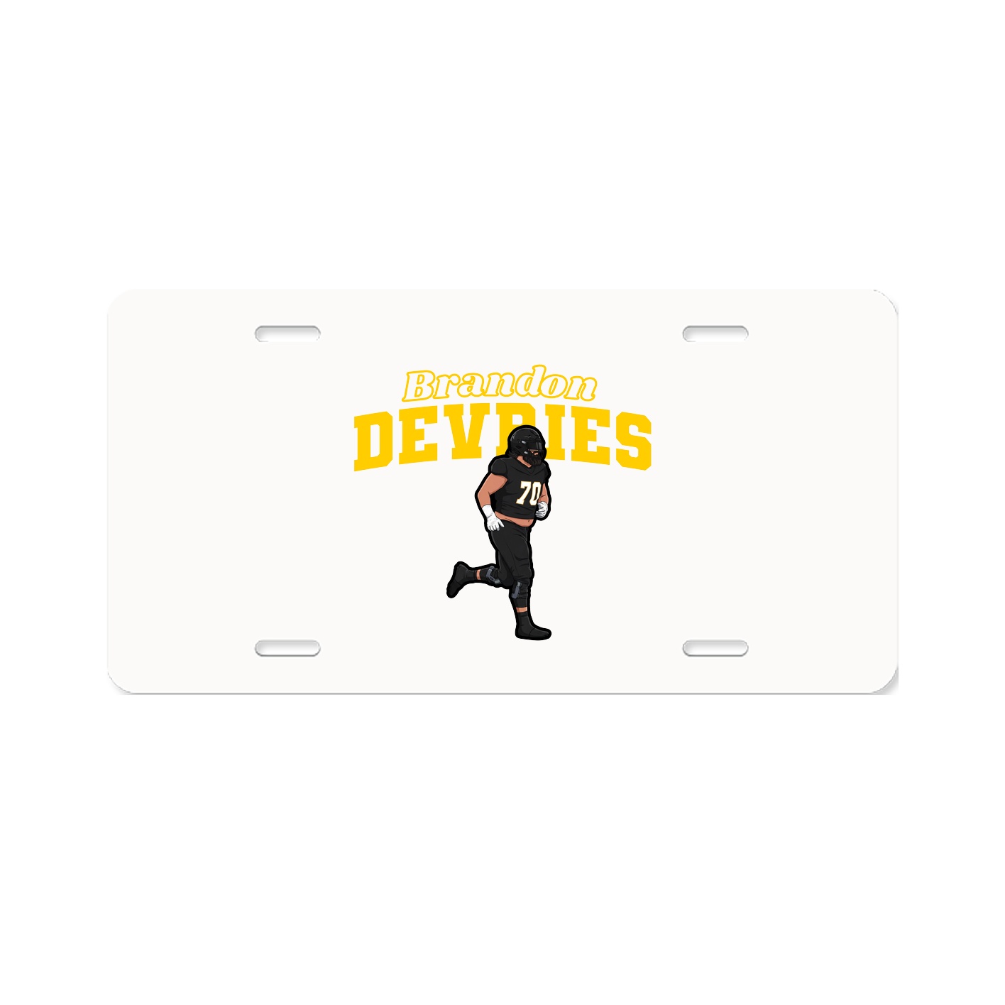 License Plate — Name Arch in Classic