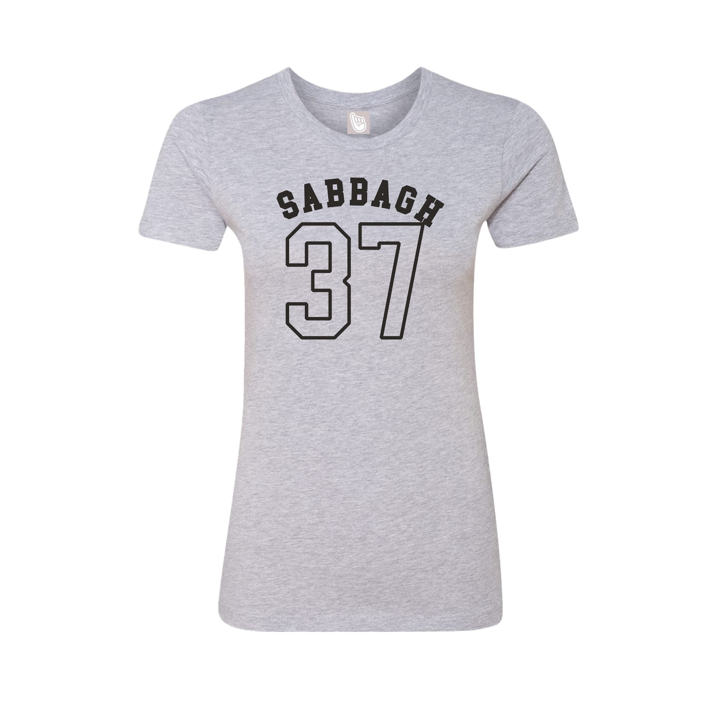Fitted Women's Tee — Shirsey Arch in Grey