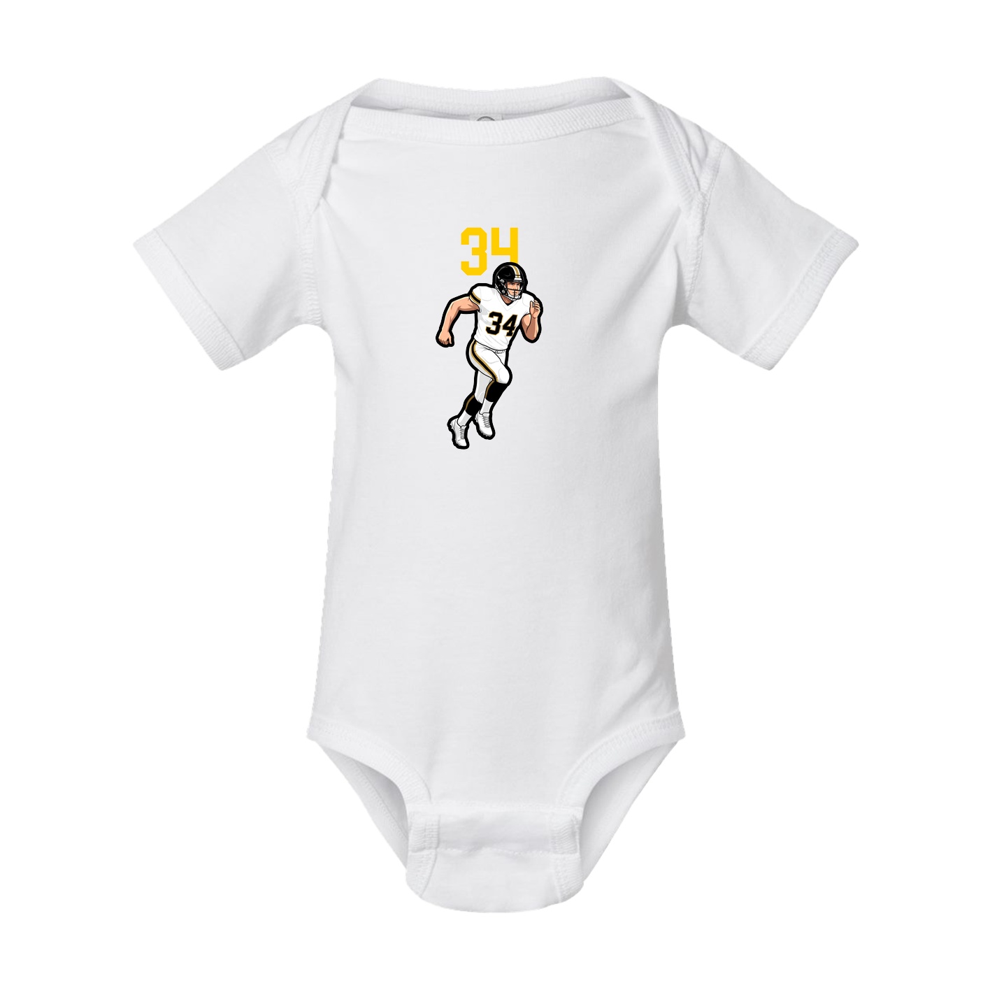 Baby Onesie — Number Top in White
