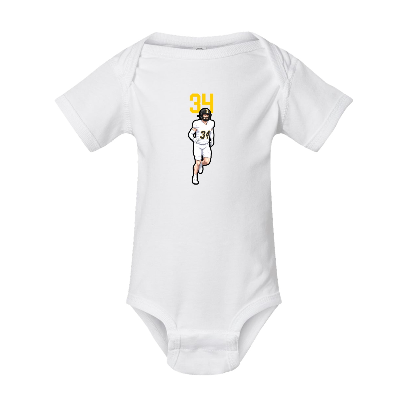 Baby Onesie — Number Top in White