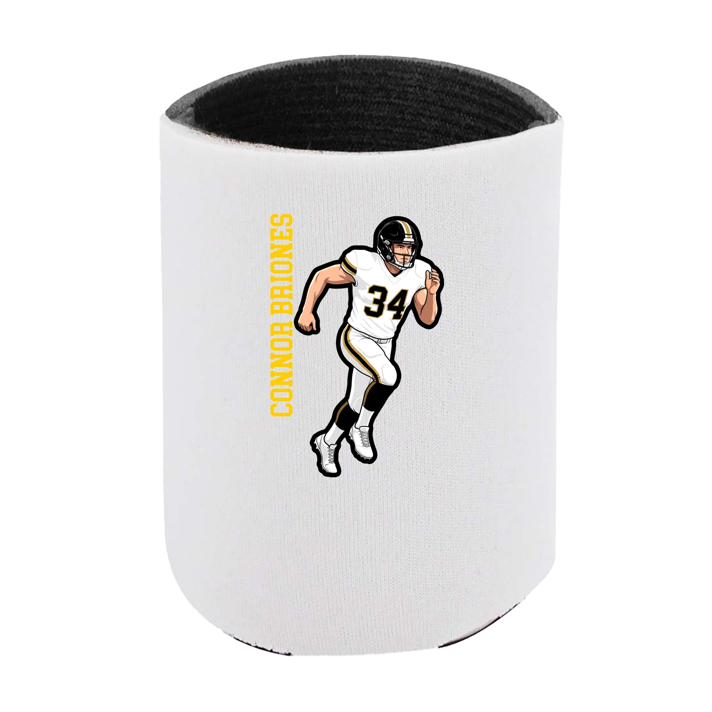 Can Holder — Name Vertical in White