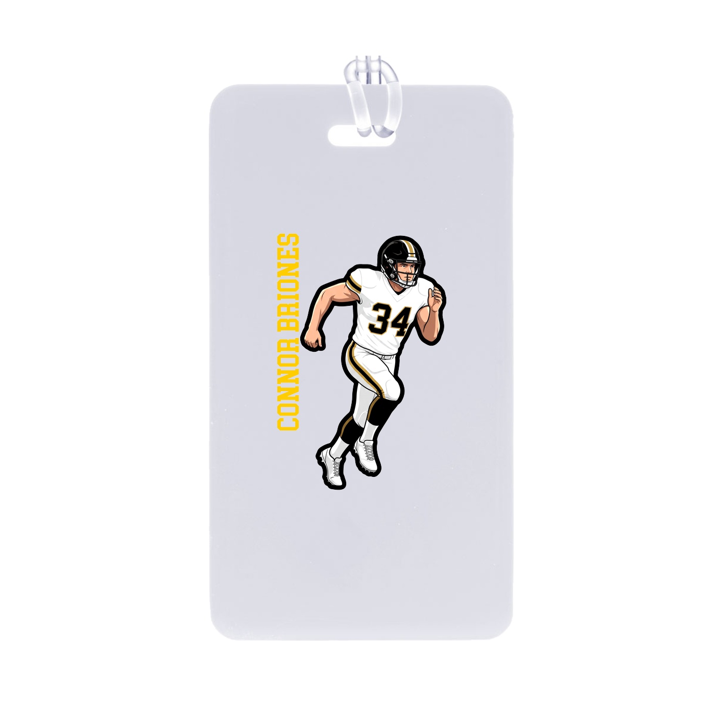 Bag Tag — Name Vertical in Classic