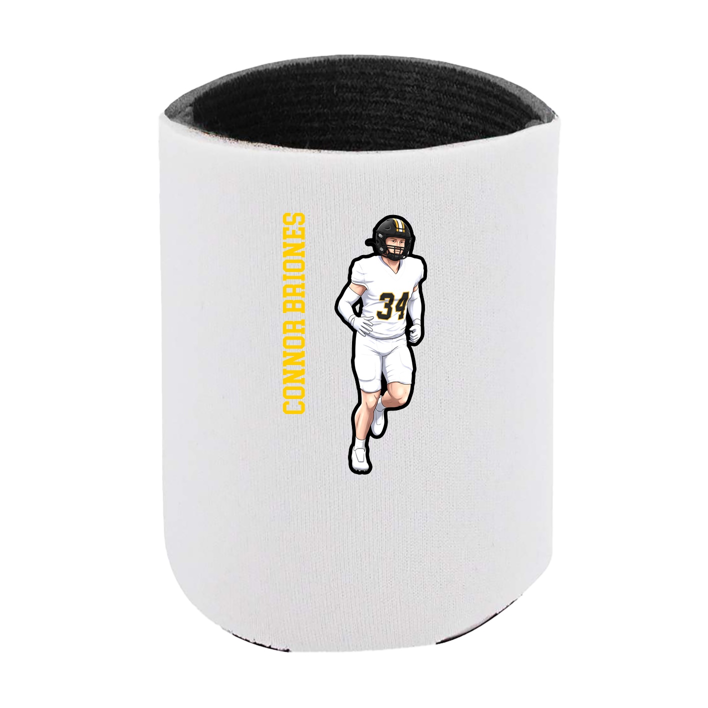 Can Holder — Name Vertical in White