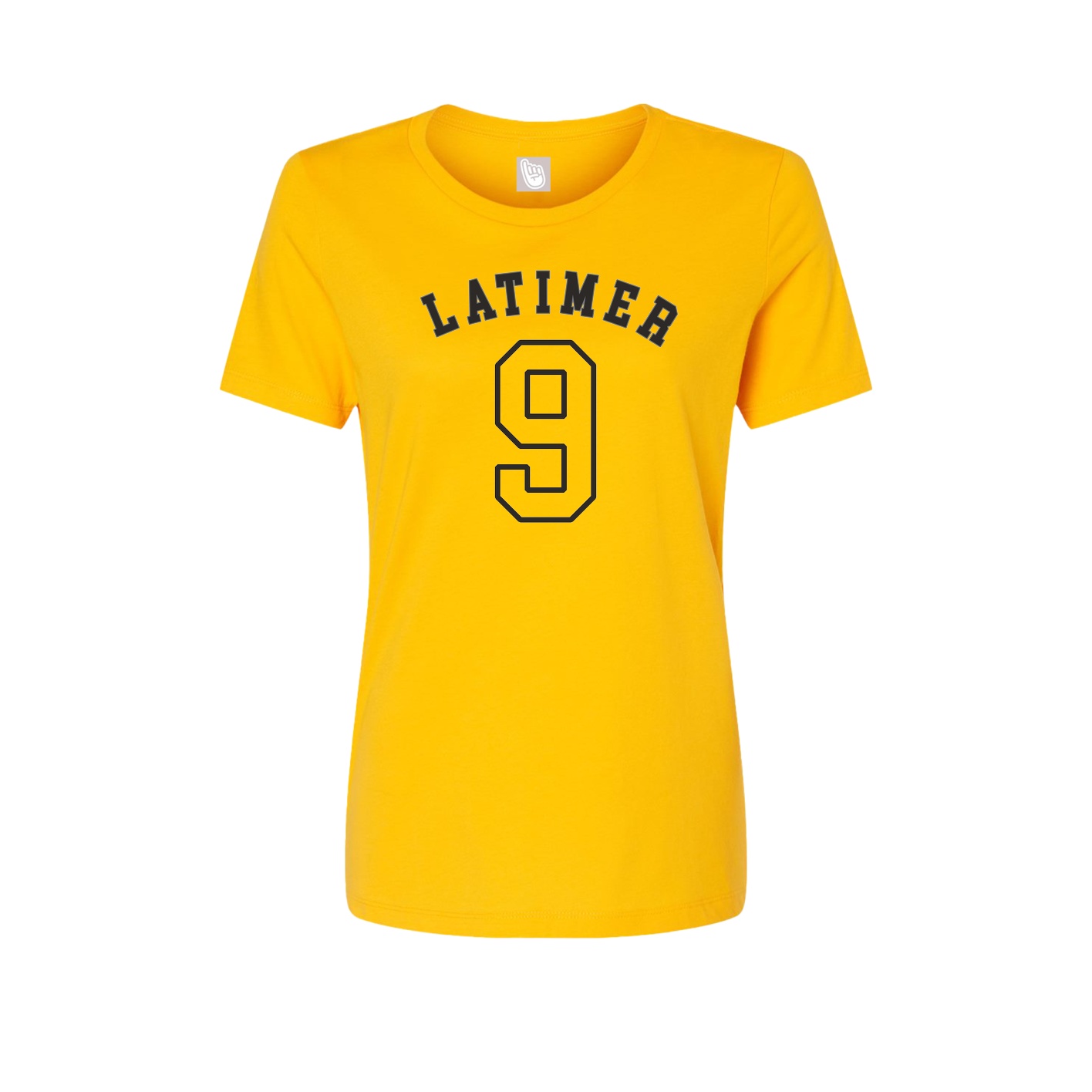 Fitted Women's Tee — Shirsey Arch in Gold
