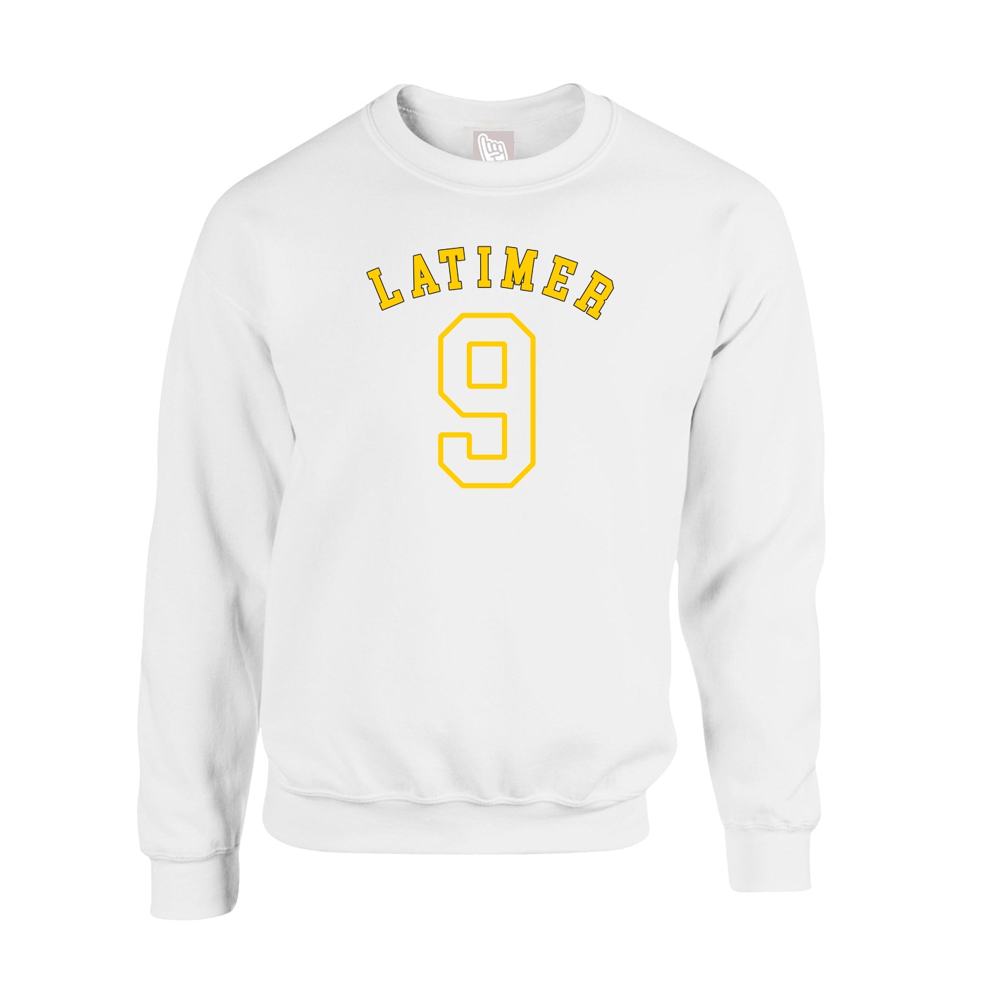 Fleece Crew — Shirsey Arch in White