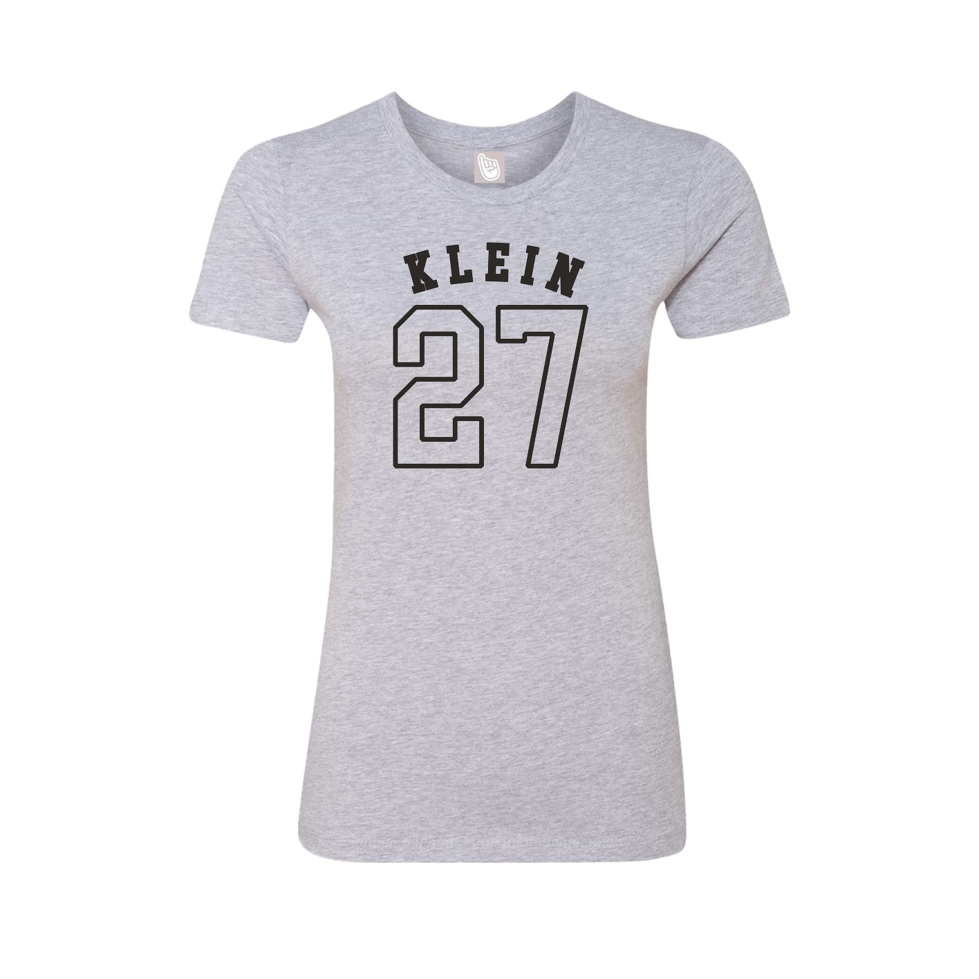 Fitted Women's Tee — Shirsey Arch in Grey