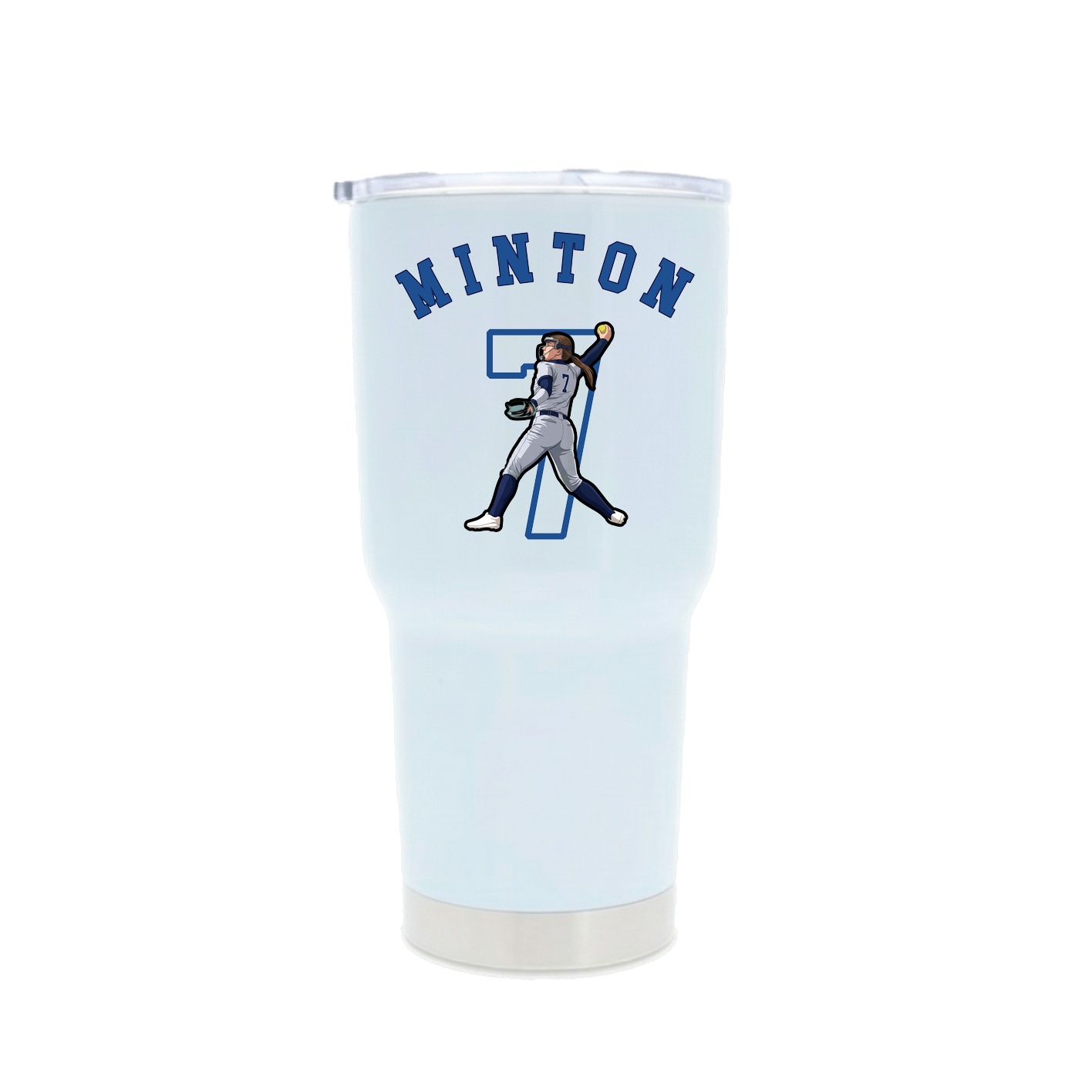 30oz Stainless Steel Tumbler — Shirsey Arch in White