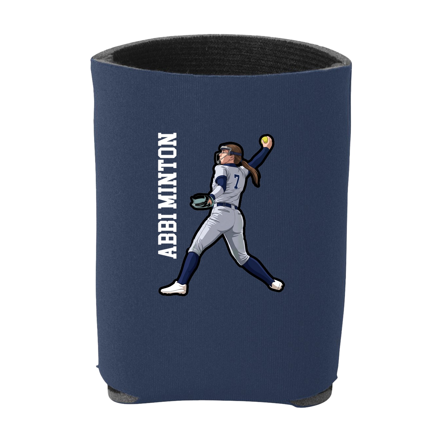 Can Holder — Name Vertical in Navy