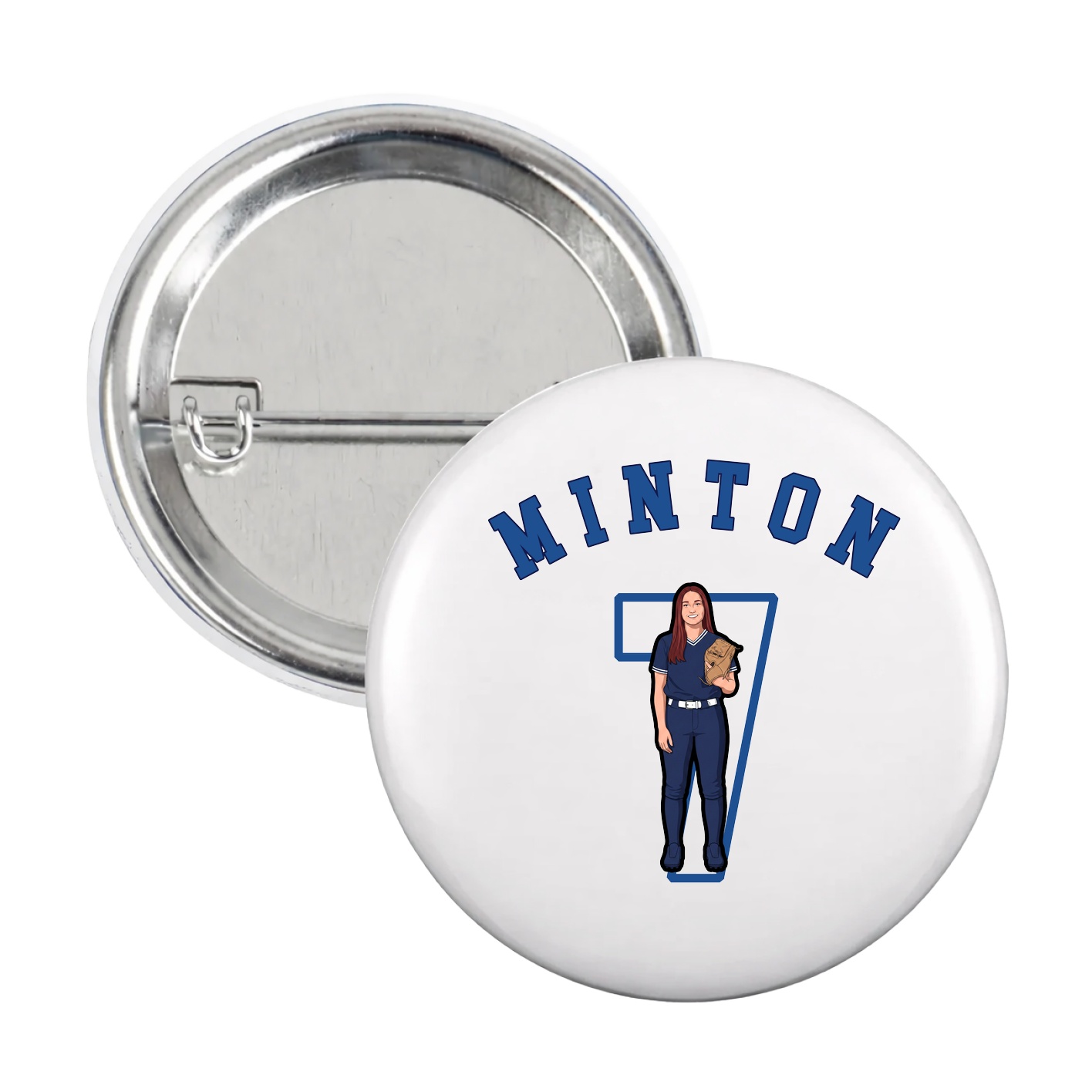 Game Day Button — Shirsey Arch in White