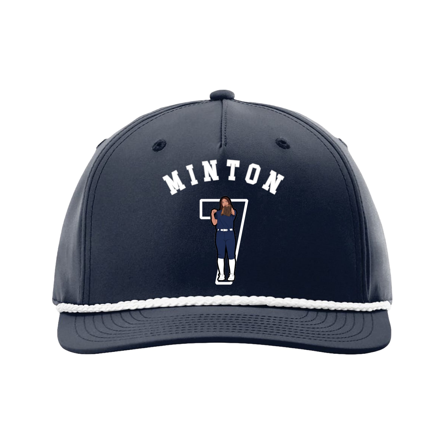 Five-Panel Classic Rope Cap — Shirsey Arch in Navy