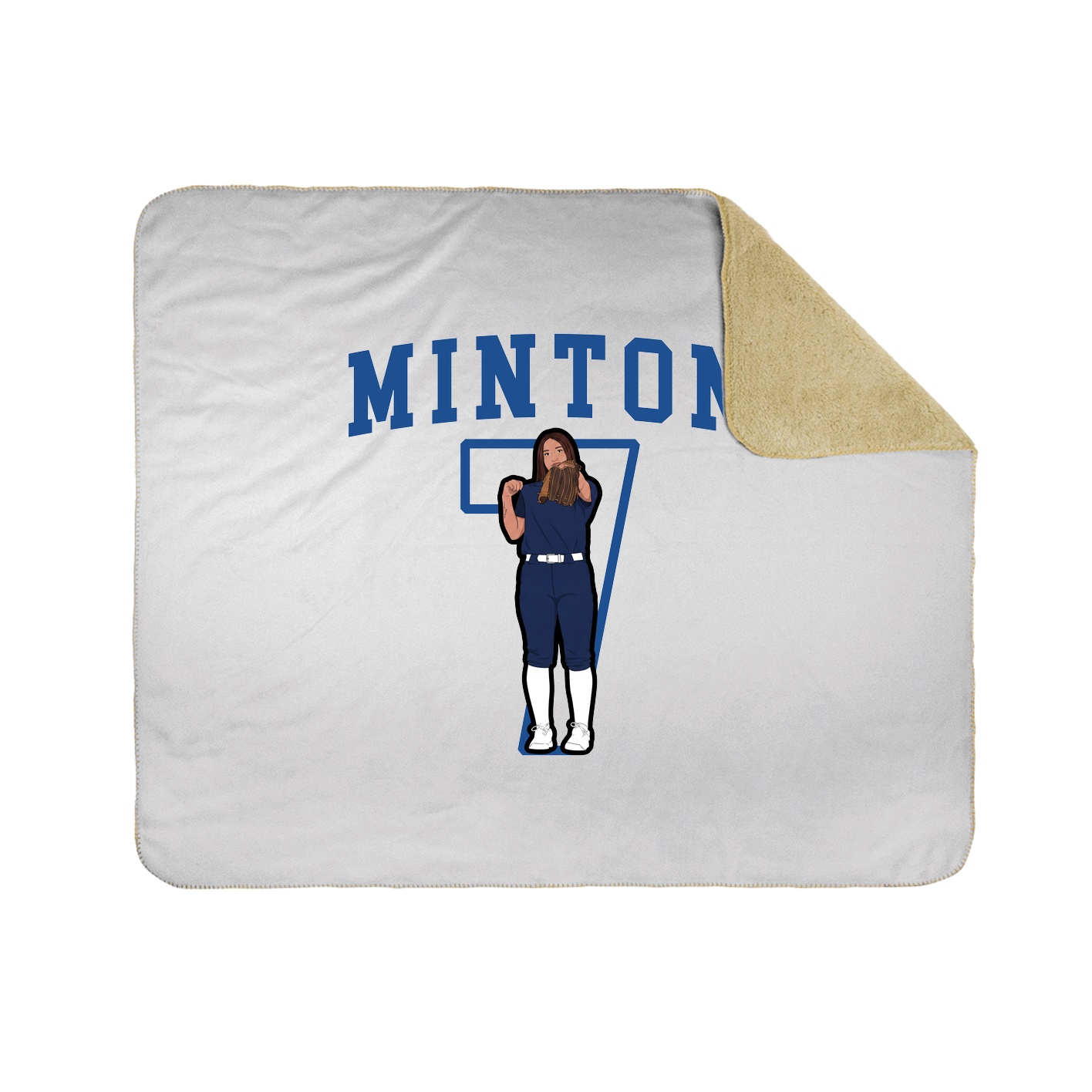 Throw Blanket — Shirsey in White