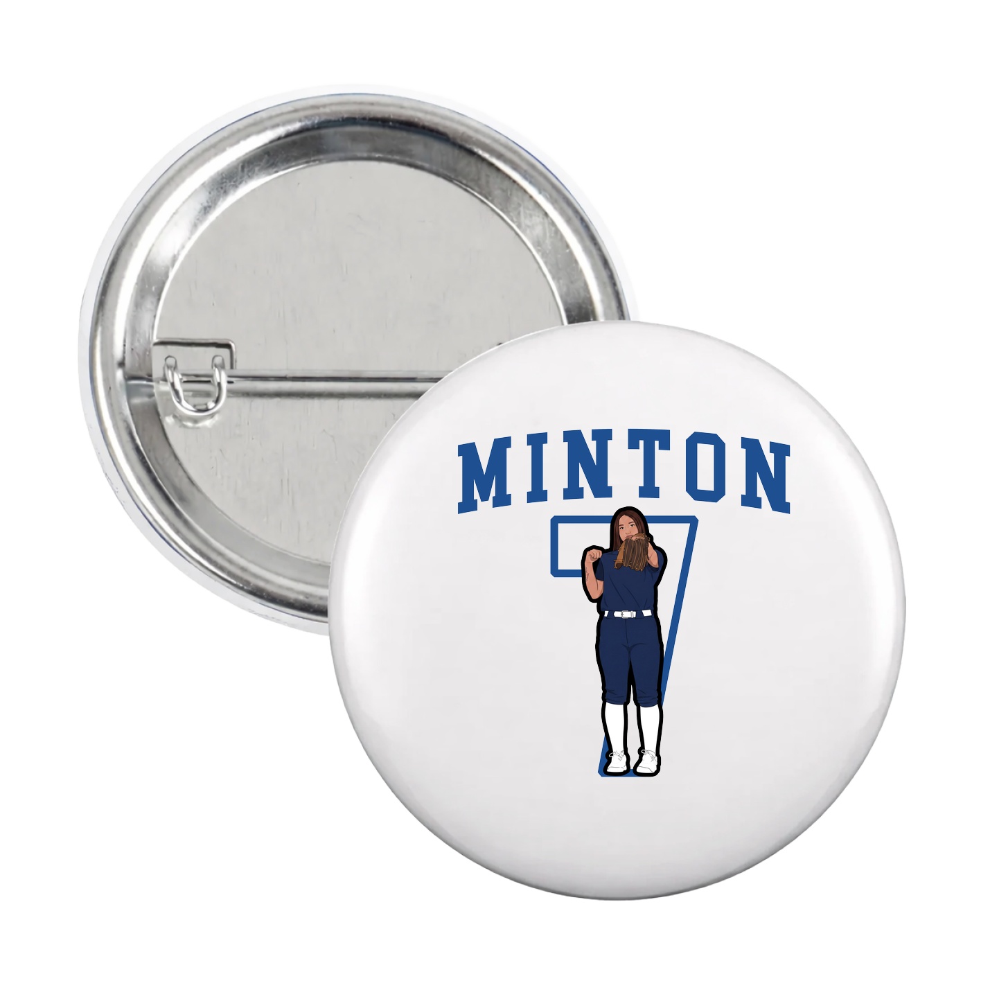 Game Day Button — Shirsey in White