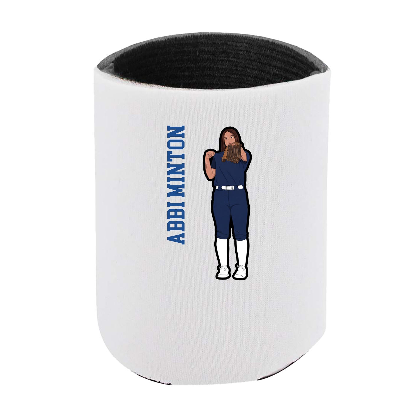 Can Holder — Name Vertical in White