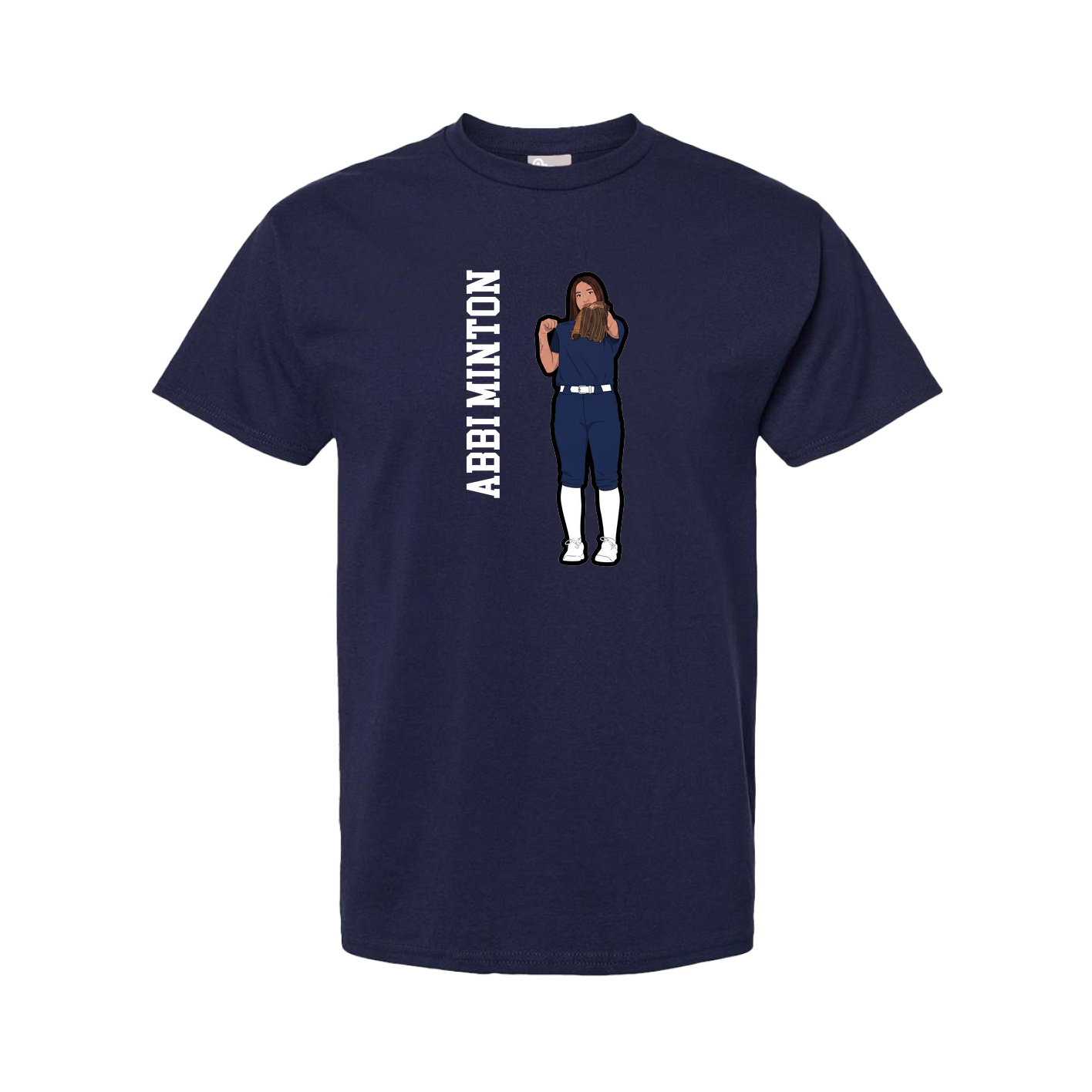 Youth Tee — Name Vertical in Navy