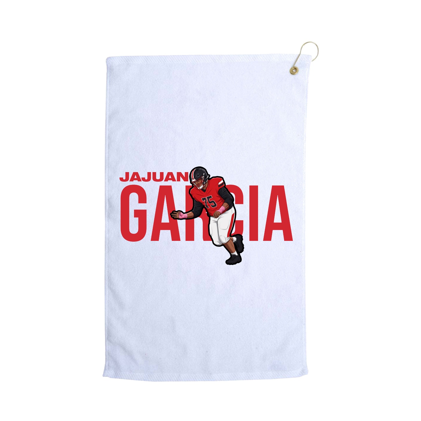 Golf Towel — Player Name in White