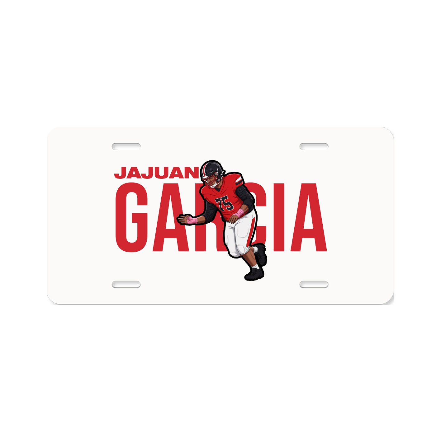 License Plate — Player Name in Classic