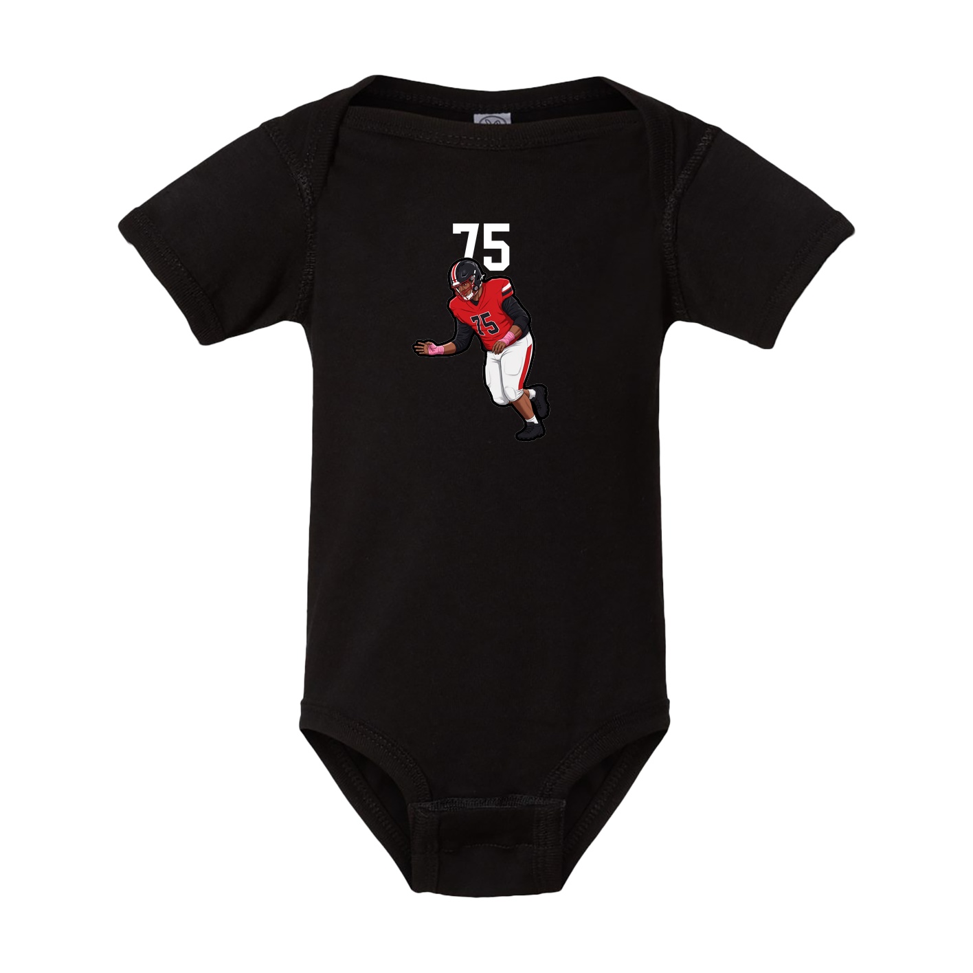 Baby Onesie — Number Top in Black