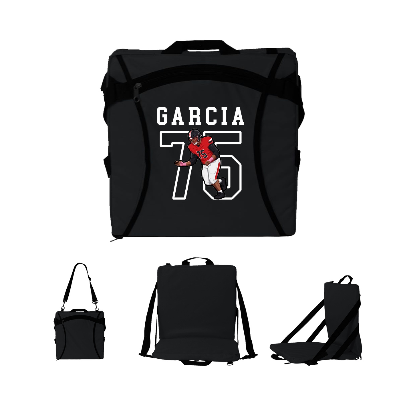 Folding Stadium Seat — Shirsey in Black