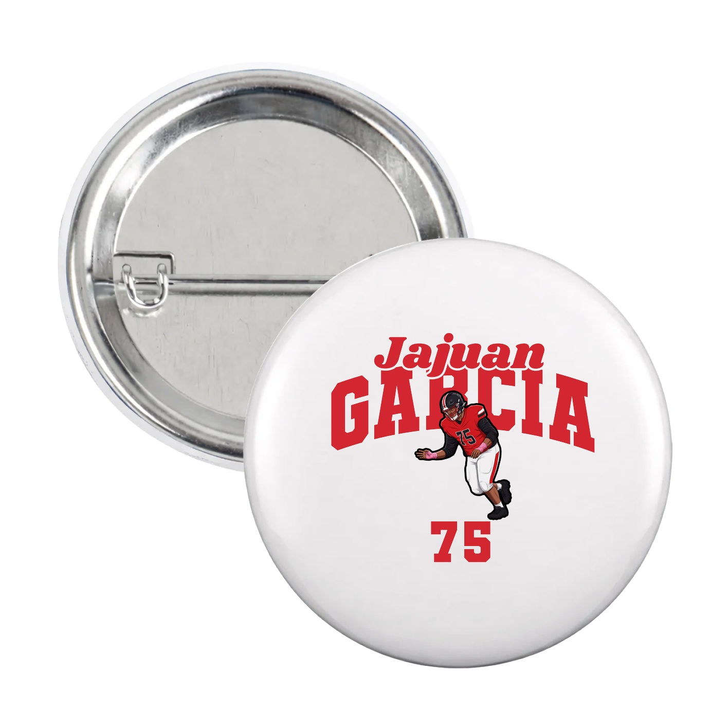 Game Day Button — Signature Arch in White
