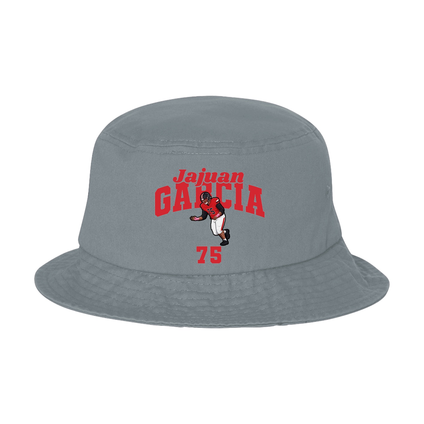Bucket Cap — Signature Arch in Grey